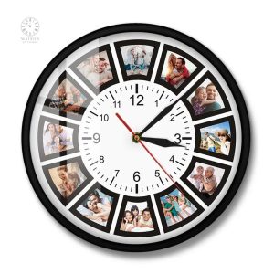 Horloge décorative personnalisée avec votre photo