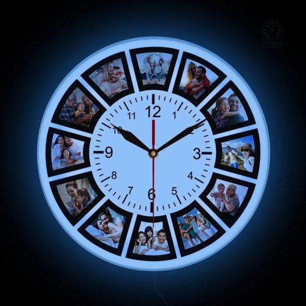 Horloge murale personnalisée avec image personnalisée
