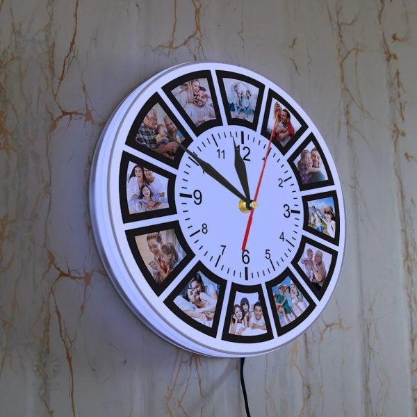 Horloge avec photo, un accessoire de décoration unique