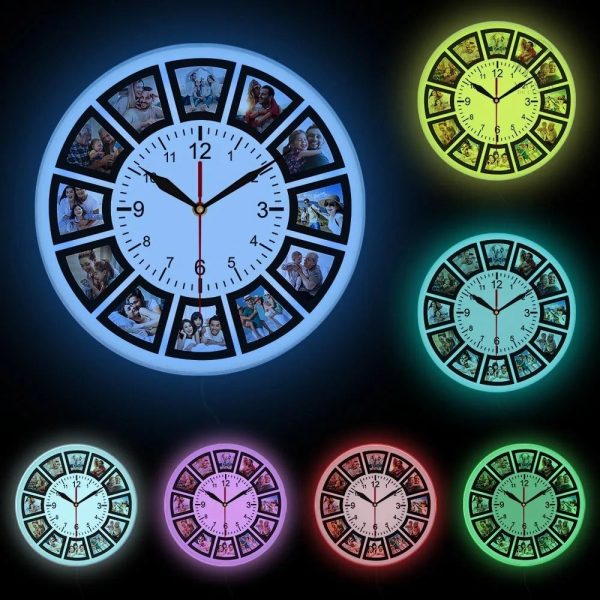 Horloge design avec photo pour un style personnalisé
