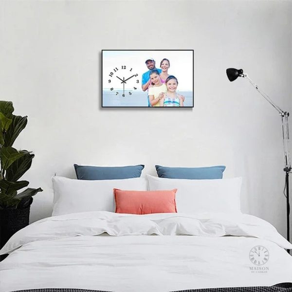 Horloge murale personnalisée avec photos mémorables
