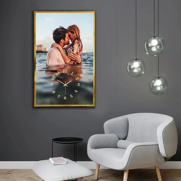 Horloge décorative avec photo unique