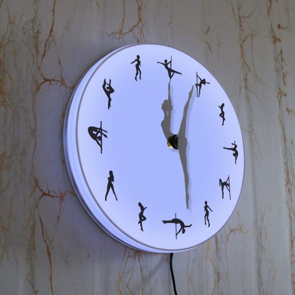 Accessoire décoratif : horloge inspirée du pole dance