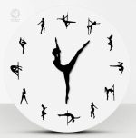 Horloge artistique sur le thème du pole dance