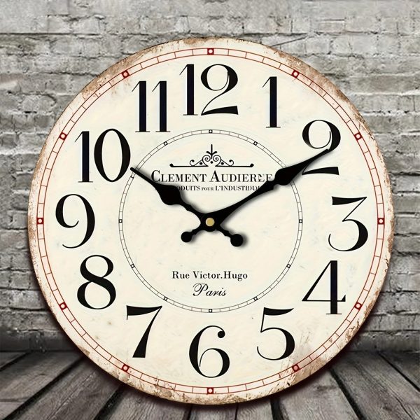 Design d'horloge vintage adapté à la décoration de cuisine