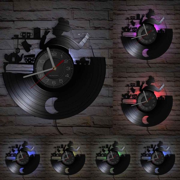 horloge-pour-salle-a-manger-led-1 Horloge LED élégante pour salle à manger moderne