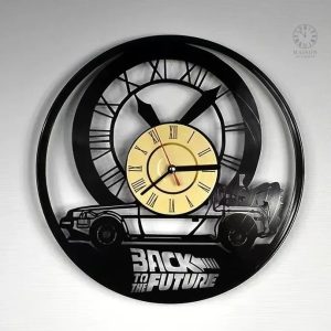 Horloge Retour Vers Le Futur en noir