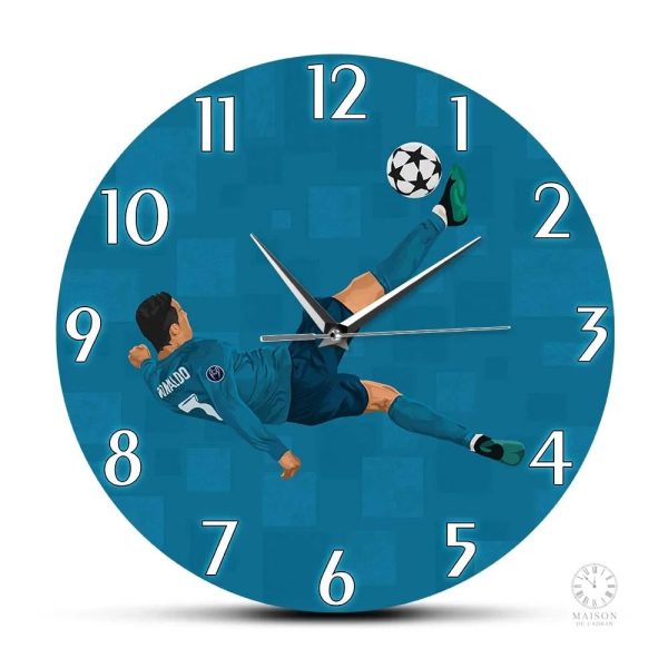 Horloge décorative Ronaldo au style unique