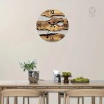 Horloge vintage au design rustique et chiffres romains
