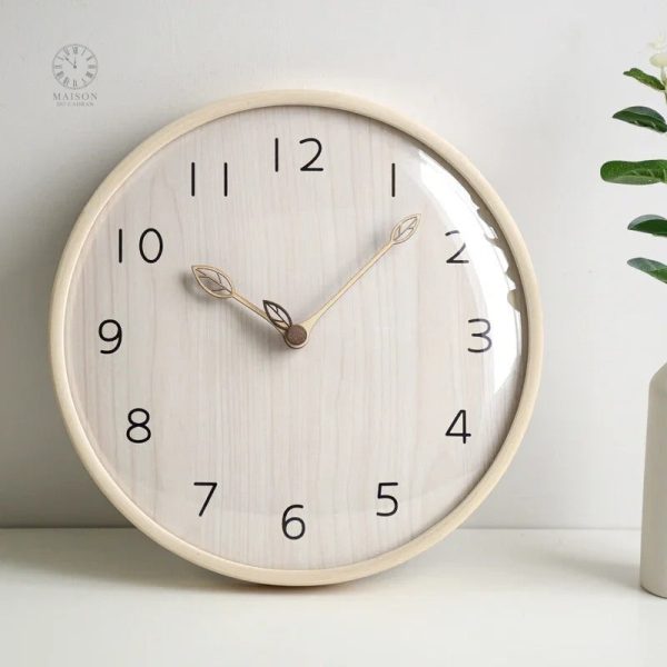 horloge-scandinave-1 Horloge Scandinave minimaliste en bois naturel