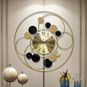 Horloge silencieuse murale décorative au design élégant