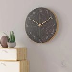 Horloge design marbrée sans bruit pour votre intérieur
