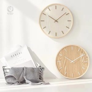 Horloge murale silencieuse au design scandinave