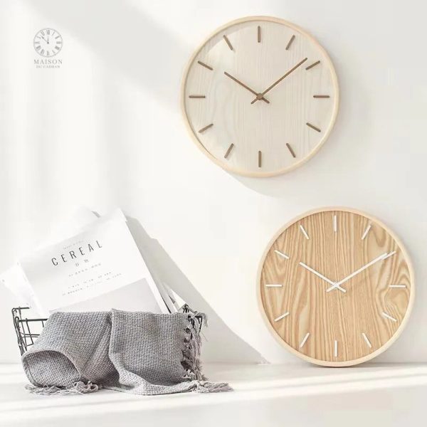 horloge-silencieuse-murale-1 Horloge murale silencieuse au design scandinave