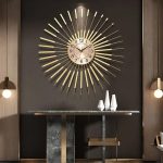 Horloge silencieuse murale design luxe