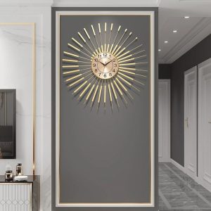 Design élégant d'horloge silencieuse moderne