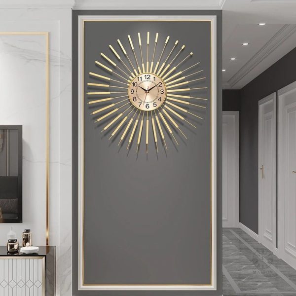 Design élégant d'horloge silencieuse moderne