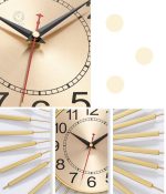 Horloge sans tic tac au style raffiné