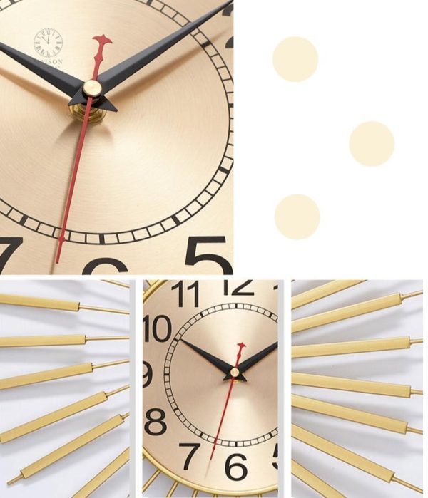 Horloge sans tic tac au style raffiné