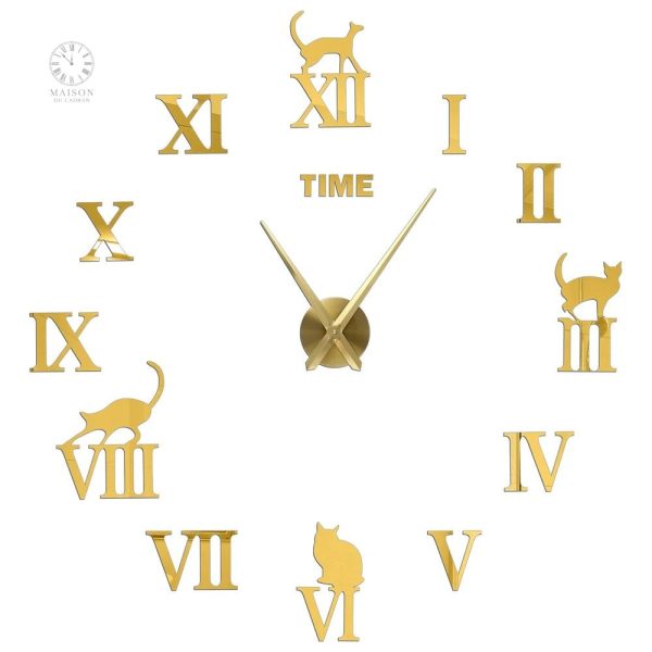 Horloge chat moderne pour ajouter une touche ludique à votre intérieur
