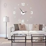 Décoration murale fonctionnelle avec horloge sticker originale