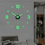 Sticker mural horloge au style minimaliste et chic