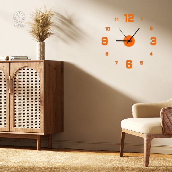 Accessoire décoratif pratique : horloge en sticker mural