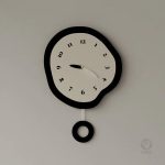 Horloge murale au style nordique minimaliste