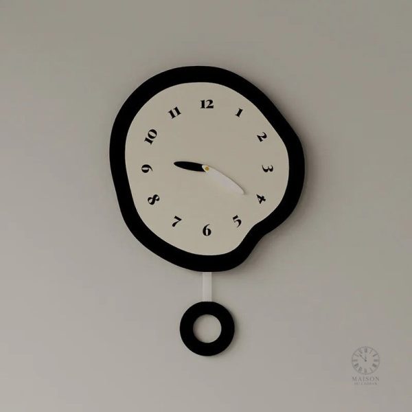 Horloge murale au style nordique minimaliste