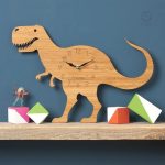 Horloge T-rex pour chambre d'enfant