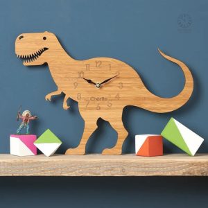 Horloge T-rex pour chambre d'enfant