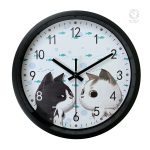 Accessoire décoratif pour chambre d'enfant, horloge Tina et Masha