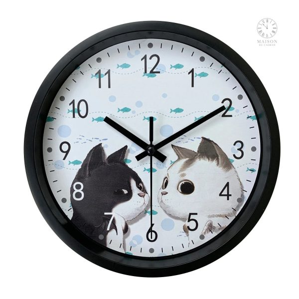 Accessoire décoratif pour chambre d'enfant, horloge Tina et Masha