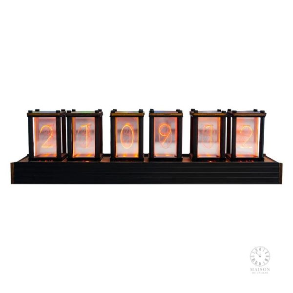 Horloge Nixie classique avec tubes à décharge gazeuse