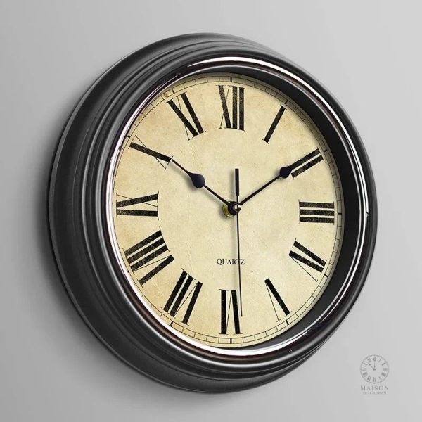 Horloge murale au design rustique, parfait pour cuisine