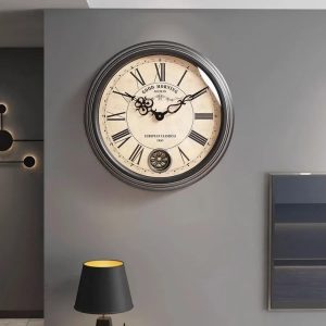 Horloge murale rétro design années 60