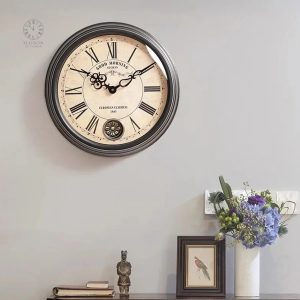 Décoration murale vintage horloge années 60