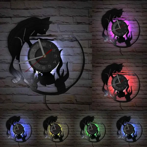 Horloge Vinyl LED au design moderne et stylé