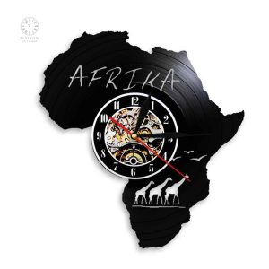 Horloge vinyle design Afrique