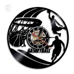 Horloge vinyle thème basketball design unique