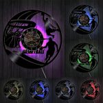 Horloge vinyle LED Basketball design moderne