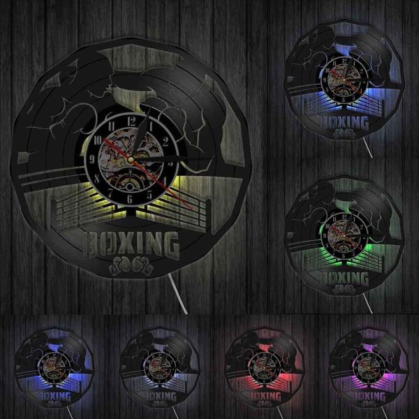 horloge-vinyle-boxe-led-1 Horloge vinyle boxe LED au design moderne et original