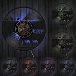 Horloge vinyle LED inspirée de l'Égypte antique