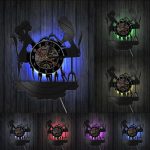Horloge vinyle LED pour femmes au design unique