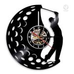 Horloge Vinyle inspirée du golf