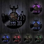 Horloge Vinyle LED Messi en design original