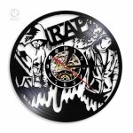 Horloge vinyle au design Rap