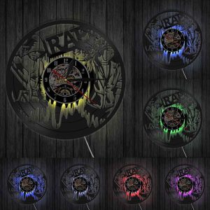 Horloge vinyle rap LED au design unique