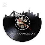 Horloge vinyle San Francisco au design unique
