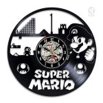 Horloge vinyle Super Mario